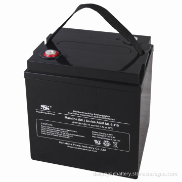 Solar Power Storage Battery UPS Battery Ml6-110 (6V110AH) Solar Panel Battery AGM VRLA Battery